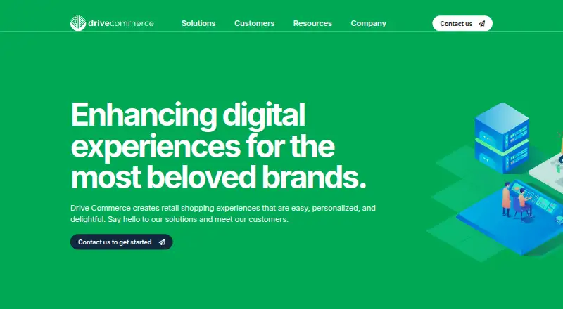 The Drive Commerce 3D Product Configurator homepage