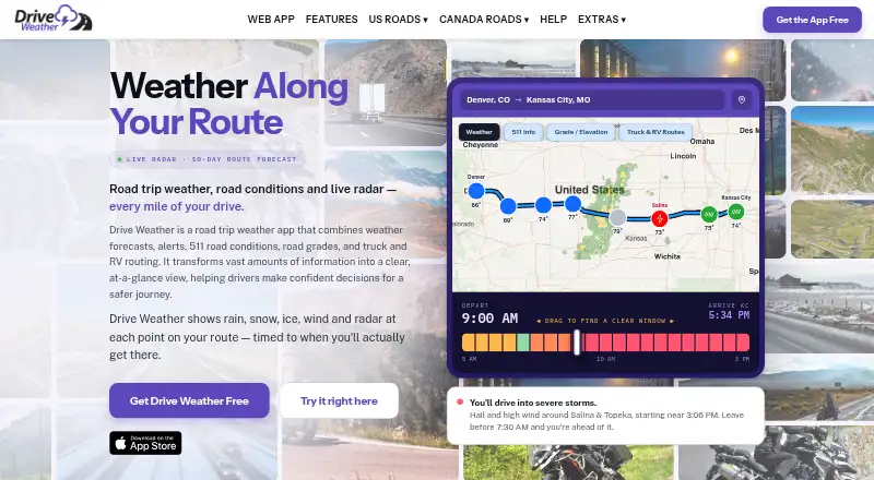 Drive Weather's website