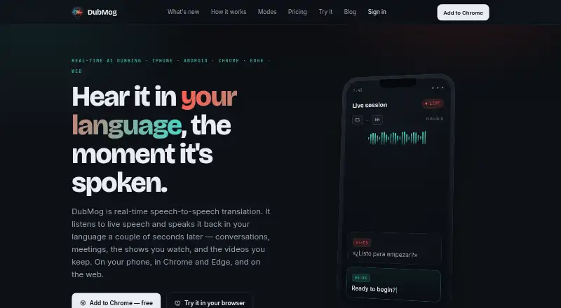 DubMog's website
