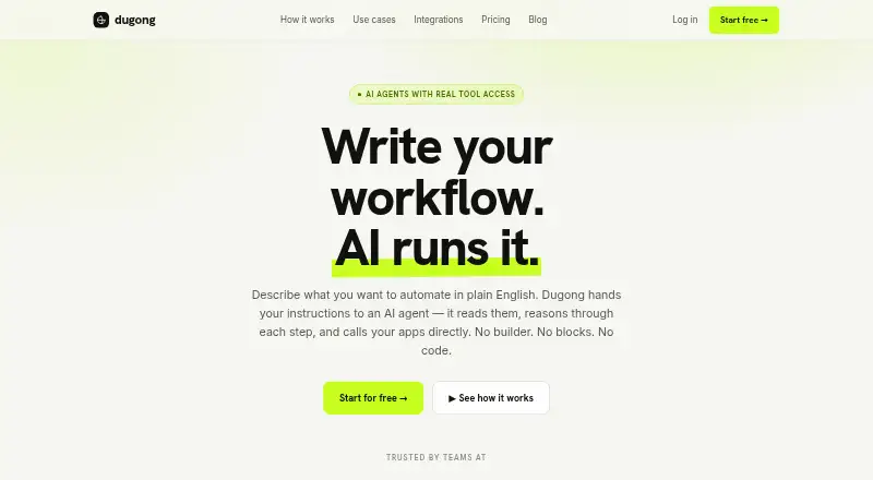 Dugong's website