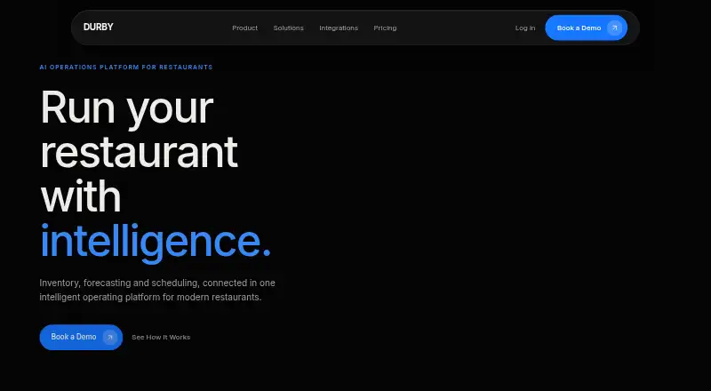 Durby Intelligence's website