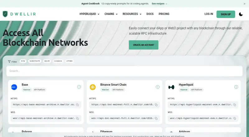 Dwellir's website