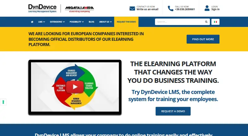 DynDevice LMS's website