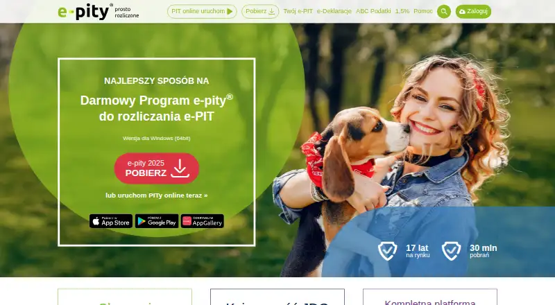 The e-pity homepage