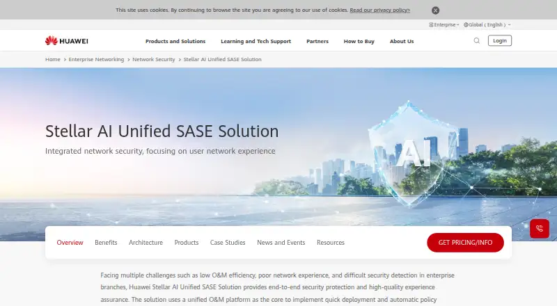 Huawei HiSec SASE Solution's website