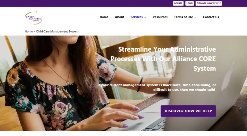 Alliance CORE's website