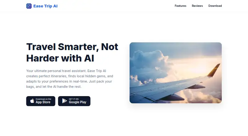 Ease Trip AI's website