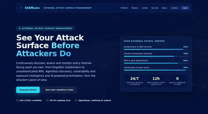 The EASMLens homepage