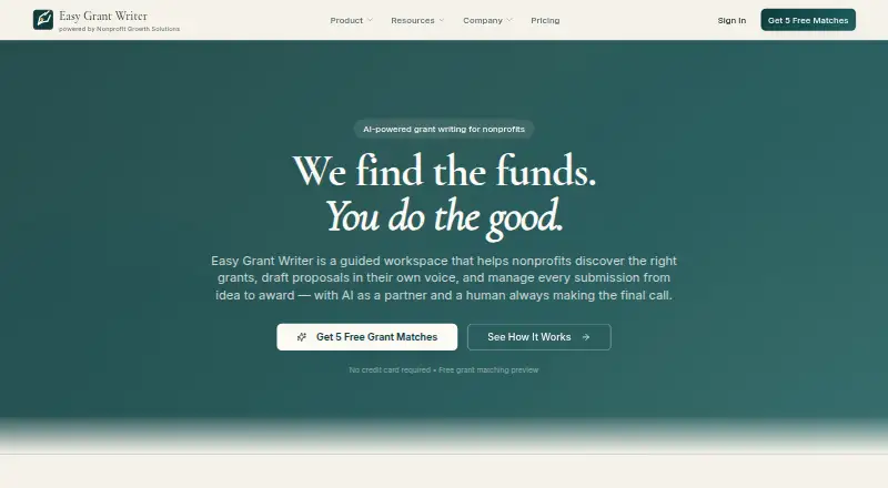 Easy Grant Writer's website