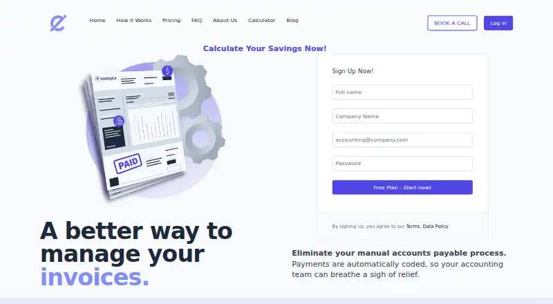 The Easy Invoice Manager homepage