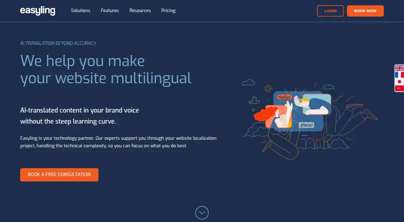 Easyling's website
