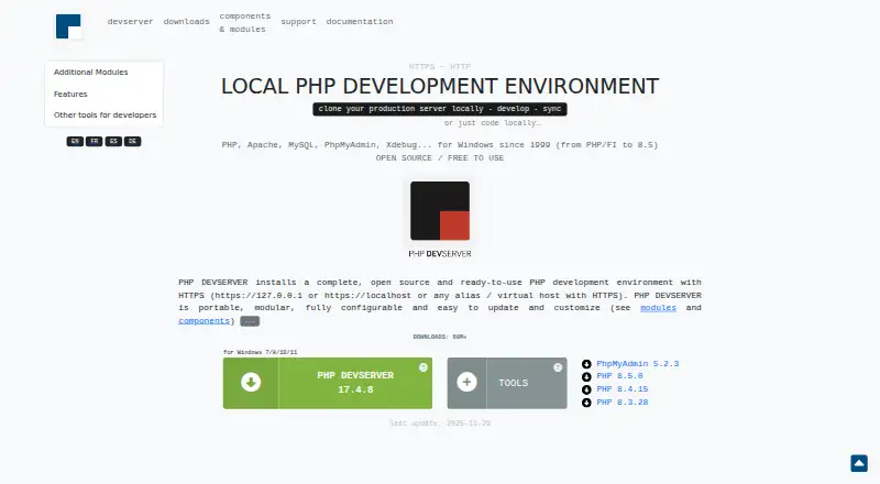EasyPHP's website