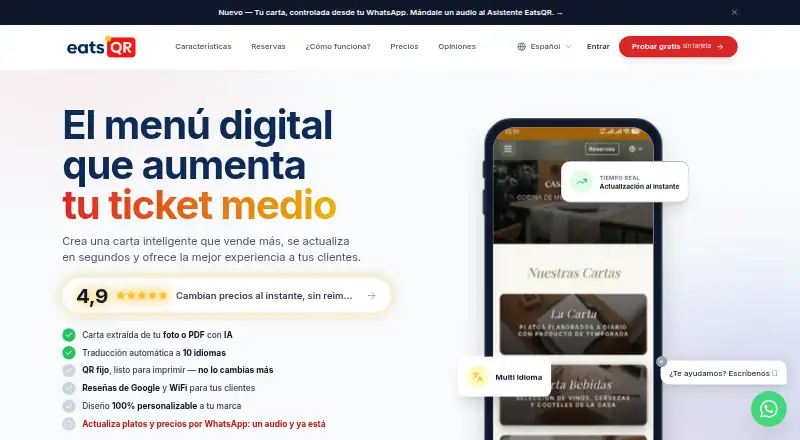eatsQR's website