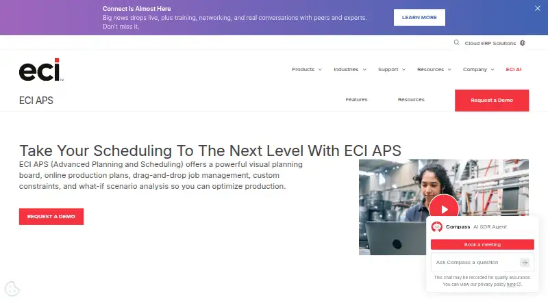 ECI APS's website