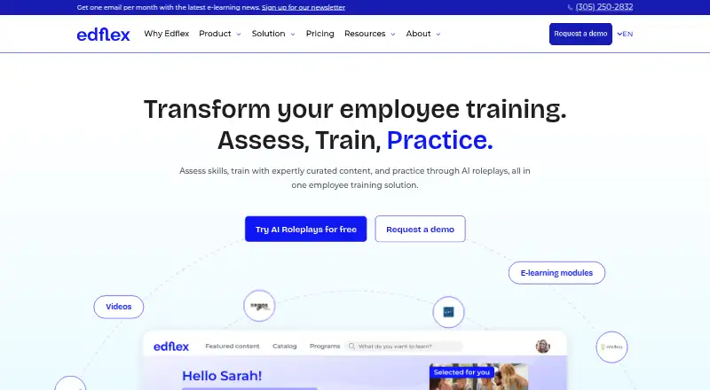 The Edflex homepage
