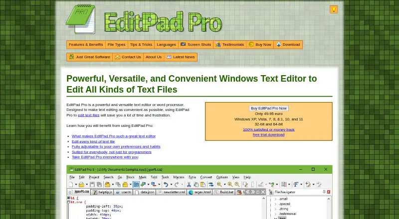 EditPad Pro's website