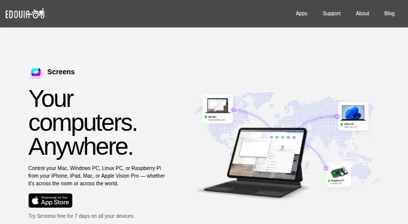 Screens's website