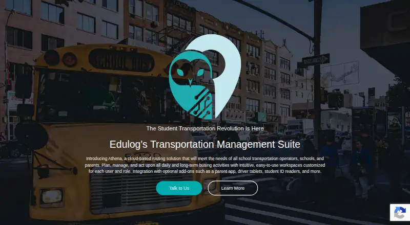 Edulog Athena's website