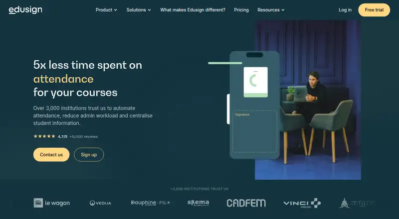 Edusign's website