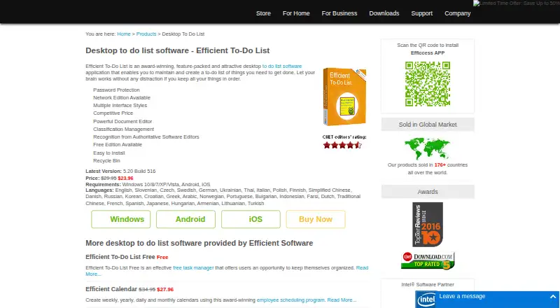Efficient To-Do List's website