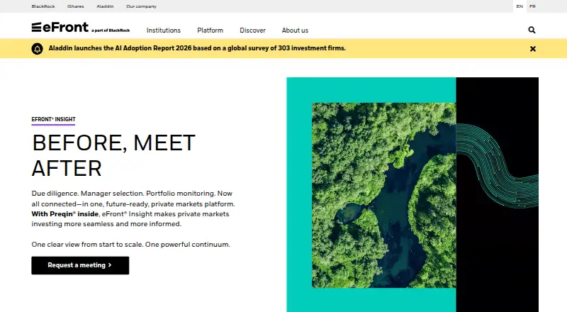 eFront Insight's website