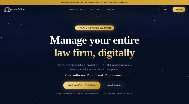 eLawOffice's website