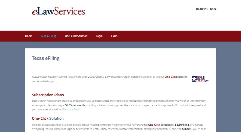 eLawServices's website