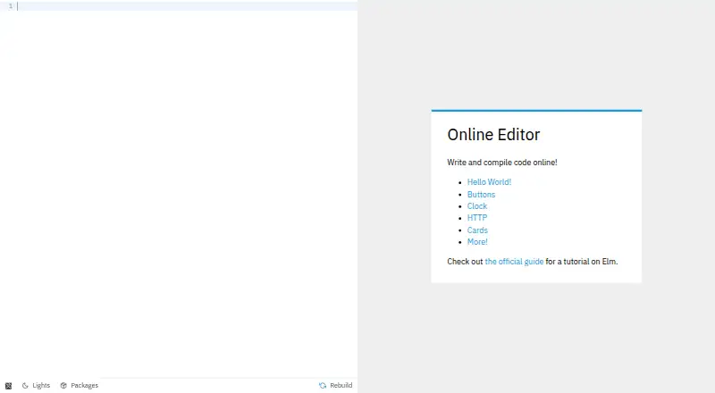 The Elm Reactor homepage
