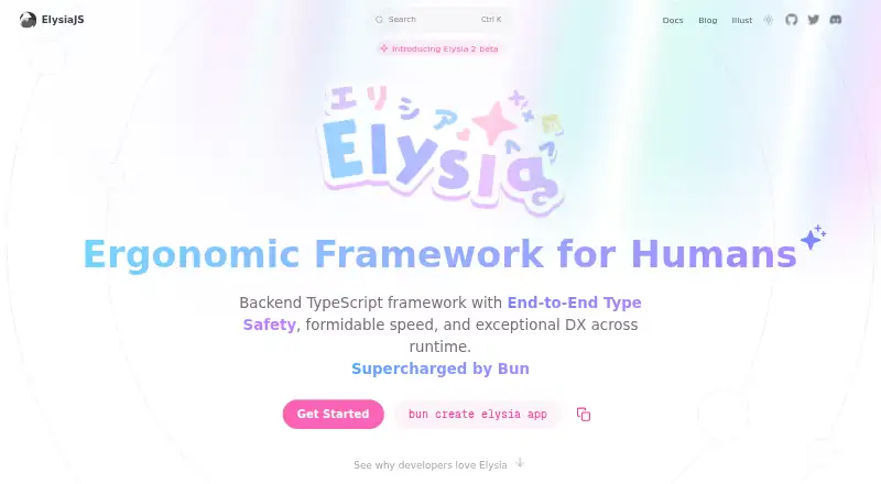 Elysia's website