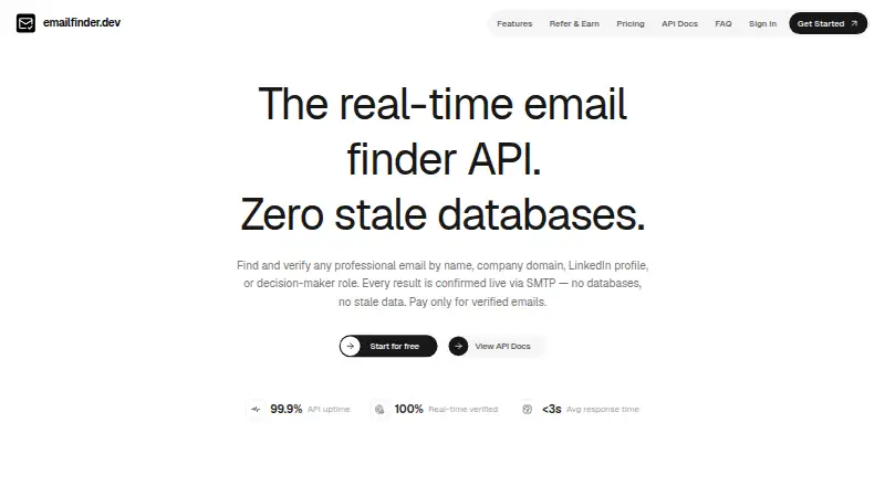 emailfinder.dev's website
