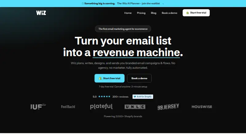 The Wiz homepage