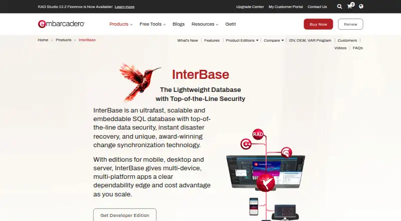 InterBase's website