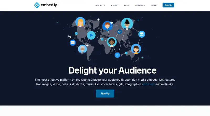 Embedly's website