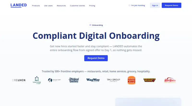 LANDED's website