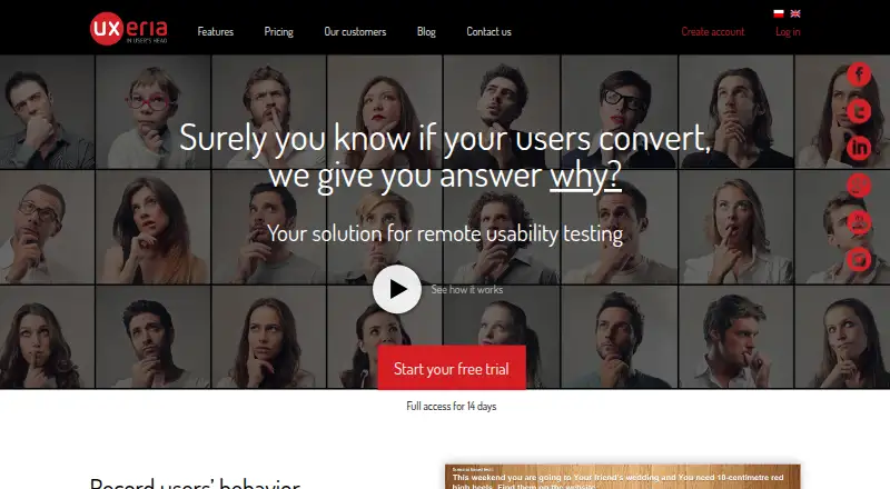 UXeria's website