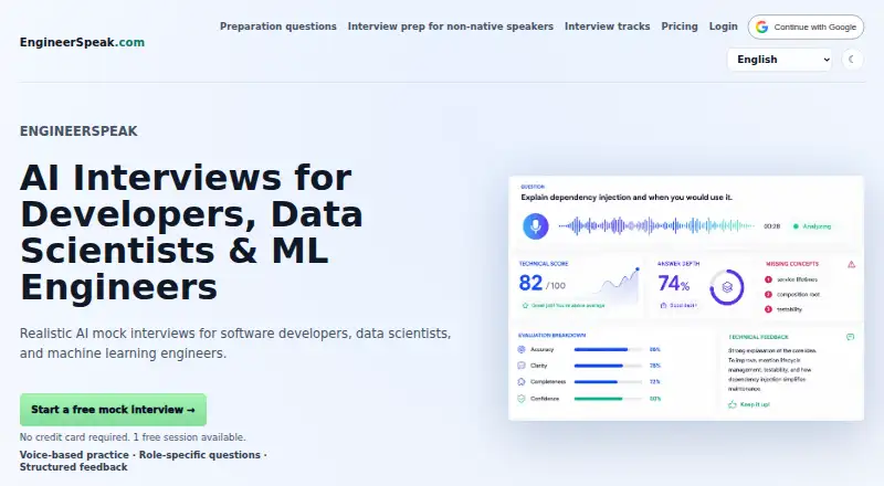 EngineerSpeak's website
