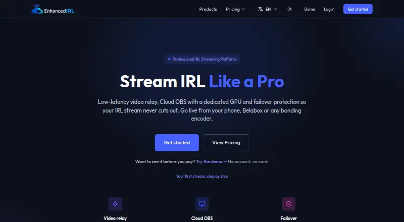 Enhanced IRL's website