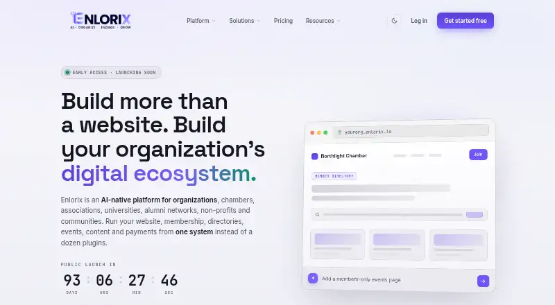 Enlorix's website