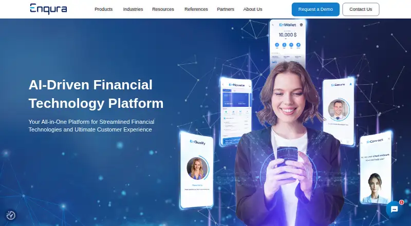 Enqura Digital Banking Platform's website