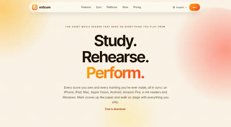enScore's website