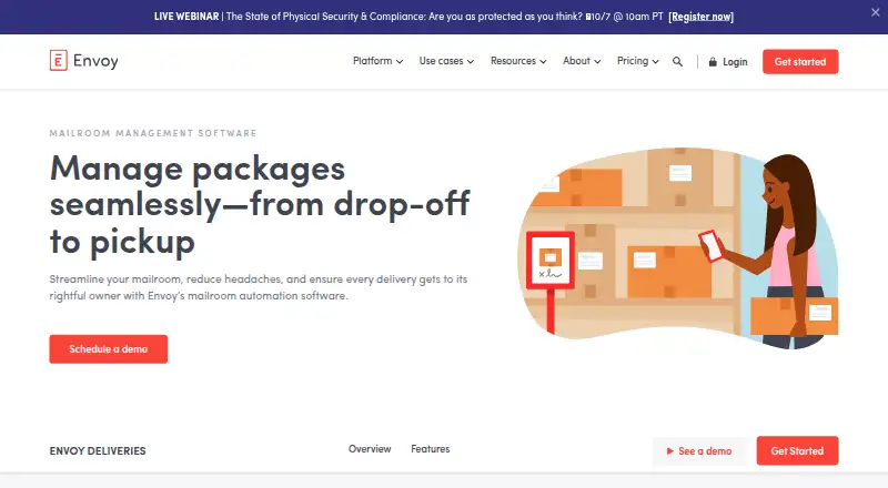 Envoy Deliveries's website
