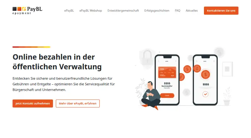 The ePayBL homepage