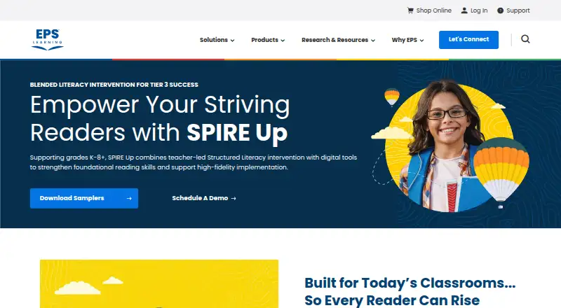 The SPIRE Up homepage