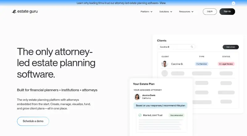 Estate Guru's website