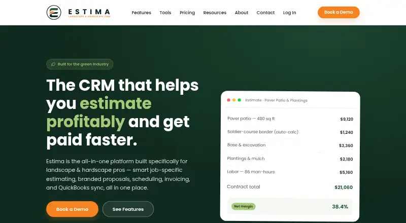Estima's website