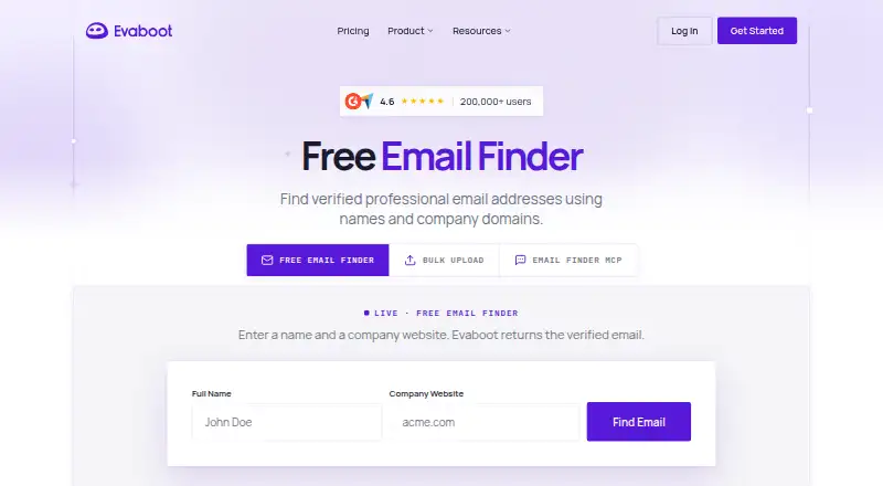 Evaboot's website