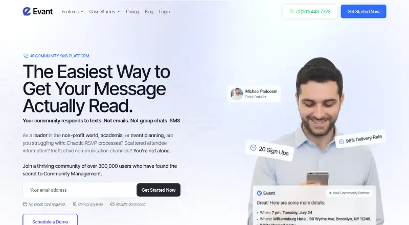 Evant's website