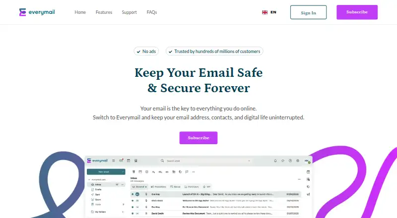 Everymail's website