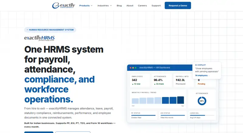 The exactllyHRMS homepage