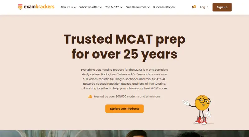 The Examkrackers homepage